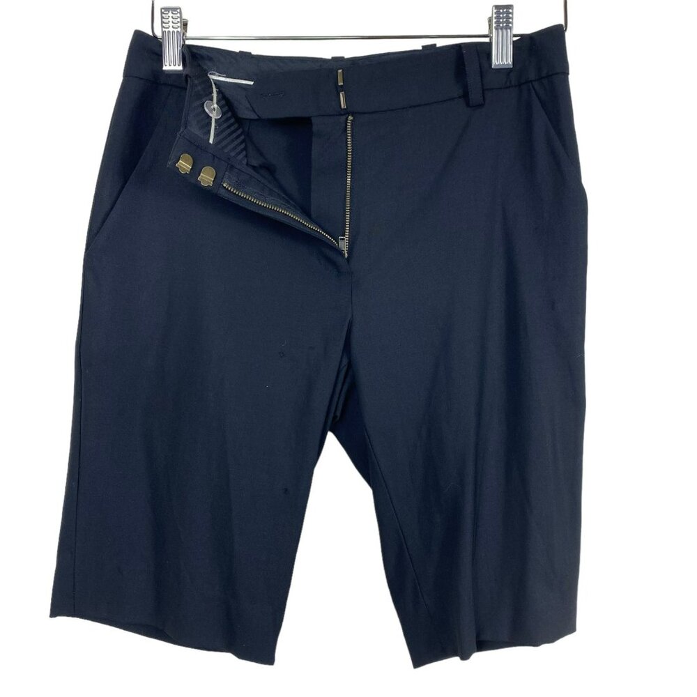 Barneys New York‎ Black Stretch Bermuda Shorts Size 0 - Picture 5 of 11